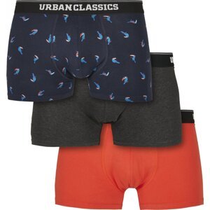 Slim fit boxerky Urban Classics s elastanem, 3 ks v balení Barva: boxerky-UC-3, Velikost: 3XL