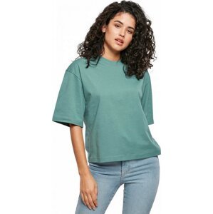 Organické oversize tričko Urban Classics se středně dlouhými rukávky Barva: modrozelená, Velikost: 5XL