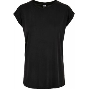 Volně střižené dlouhé dámské tričko Urban Classics z modalu Barva: Černá, Velikost: 3XL