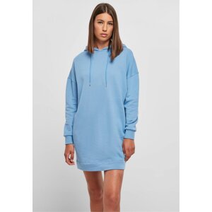 Oversize šaty Urban Classics z příjemné organické froté tkaniny Barva: Modrá, Velikost: XL