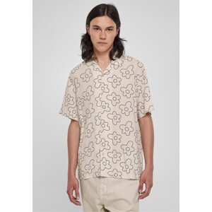 Letní plážová pánská košile z lehké viskózy Urban Classics Barva: softseagrassflower, Velikost: 3XL