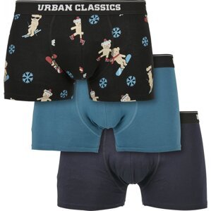 Urban Classics Organické boxerky s vánočním motivem 3 ks v balení Barva: boxerky-UC-2, Velikost: 5XL