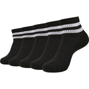 Urban Classics Sportovní nadkotníkové ponožky - 5 párů v balení Barva: Černá, Velikost: 43-46