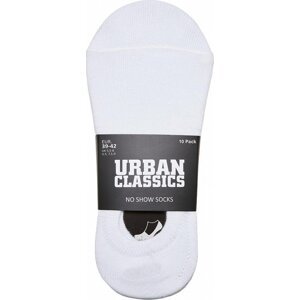 Urban Classics Neviditelné ponožky, 10 párů Barva: Bílá, Velikost: 39-42