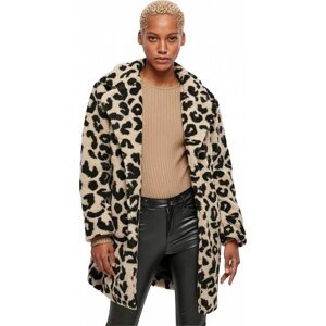 Urban Classics Dámský měkký oversize kabát s levhartím vzorem Barva: levhartí vzor, Velikost: XL