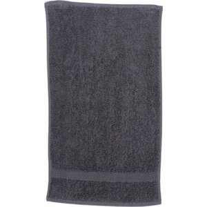 Towel City Luxusní jemný froté ručník pro hosty s dlouhým vlasem 30 x 50 cm, 550 g/m Barva: šedá metalová, Velikost: 30x50 cm TC05