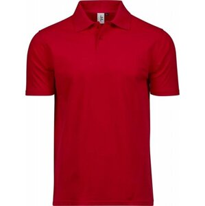 Vysoce kvalitní organická pánská polokošile Tee Jays Barva: Červená, Velikost: 3XL TJ1200
