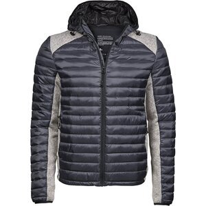 Tee Jays Přiléhavá outdoorová bunda Crossover do větru i deště Barva: šedá - šedá melír, Velikost: XL TJ9610