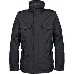 Tee Jays Klasická městská bunda z leštěného měkkého kepru s výplní DuPont™ Barva: Černá, Velikost: M TJ9670N