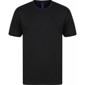Sportovní tričko Henbury interlok HiCool® Barva: Černá, Velikost: 3XL W024