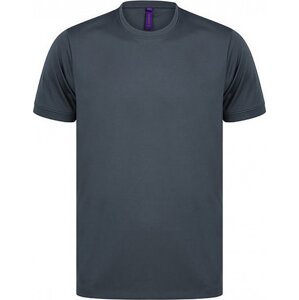 Sportovní tričko Henbury interlok HiCool® Barva: šedá uhlová, Velikost: L W024