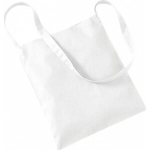 Westford Mill Základní plátěná taška s dlouhými uchy, 8 l Barva: Bílá, Velikost: 34 x 40 cm WM107
