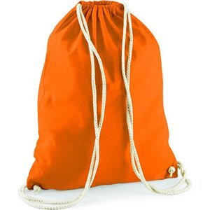 Westford Mill Gymnastický bavlněný vak na stahovací šňůrku 12 l Barva: Oranžová, Velikost: 37 x 46 cm WM110