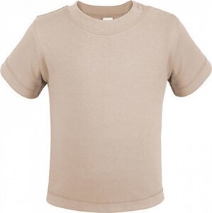 Link Kids Wear Teplé dětské tričko z BIO bavlny se širokým průkrčníkem Barva: Přírodní, Velikost: 74/80 cm X954