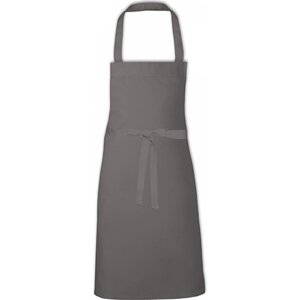 Link Kitchen Wear Středně dlouhá směsová zástěra na grilování Barva: šedá tmavá (ca. Pantone 431), Velikost: 73 x 80 cm X993