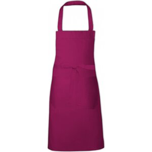 Link Kitchen Wear Hobby zástěra s přední kapsou Barva: Červená vínová, Velikost: 80 x 73 cm X994