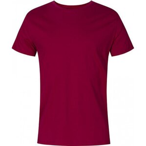 X.O by Promodoro Základní 100% bavlněné pánské úzké pružné triko Promodoro 140 g/m Barva: červená lesní plody, Velikost: XS XO1400