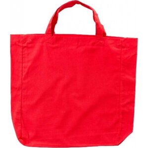 Pevná bavlněná nákupní eko taška Printwear 15 l Barva: Červená, Velikost: 38 x 42 x 10 cm XT90