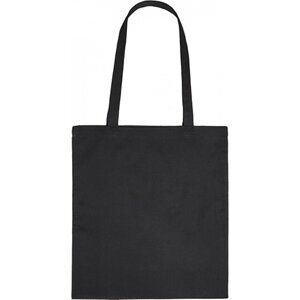 Printwear Bavlněná nákupní taška s dlouhými uchy Barva: Černá, Velikost: ca. 38 x 42 cm XT903