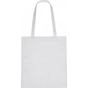 Printwear Bavlněná nákupní taška s dlouhými uchy Barva: Bílá, Velikost: ca. 38 x 42 cm XT903
