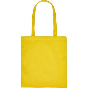 Printwear Bavlněná nákupní taška s dlouhými uchy Barva: Žlutá, Velikost: ca. 38 x 42 cm XT903