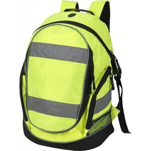 YOKO Reflexní vodotěsný batoh London s velkou hlavní kapsou Barva: žlutá fluorescentní, Velikost: 42 x 28 x 15 cm YK8001