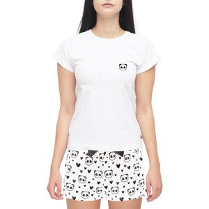 Slippsy Dámské tričko Panda bílé/XL