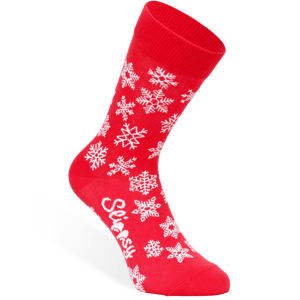 Slippsy Red Snowflake socks/35-38