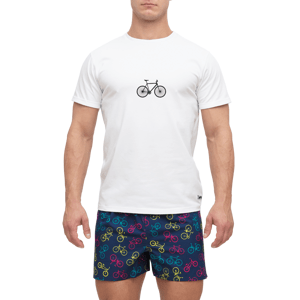 Slippsy Pánské tričko Bike bílé/XL